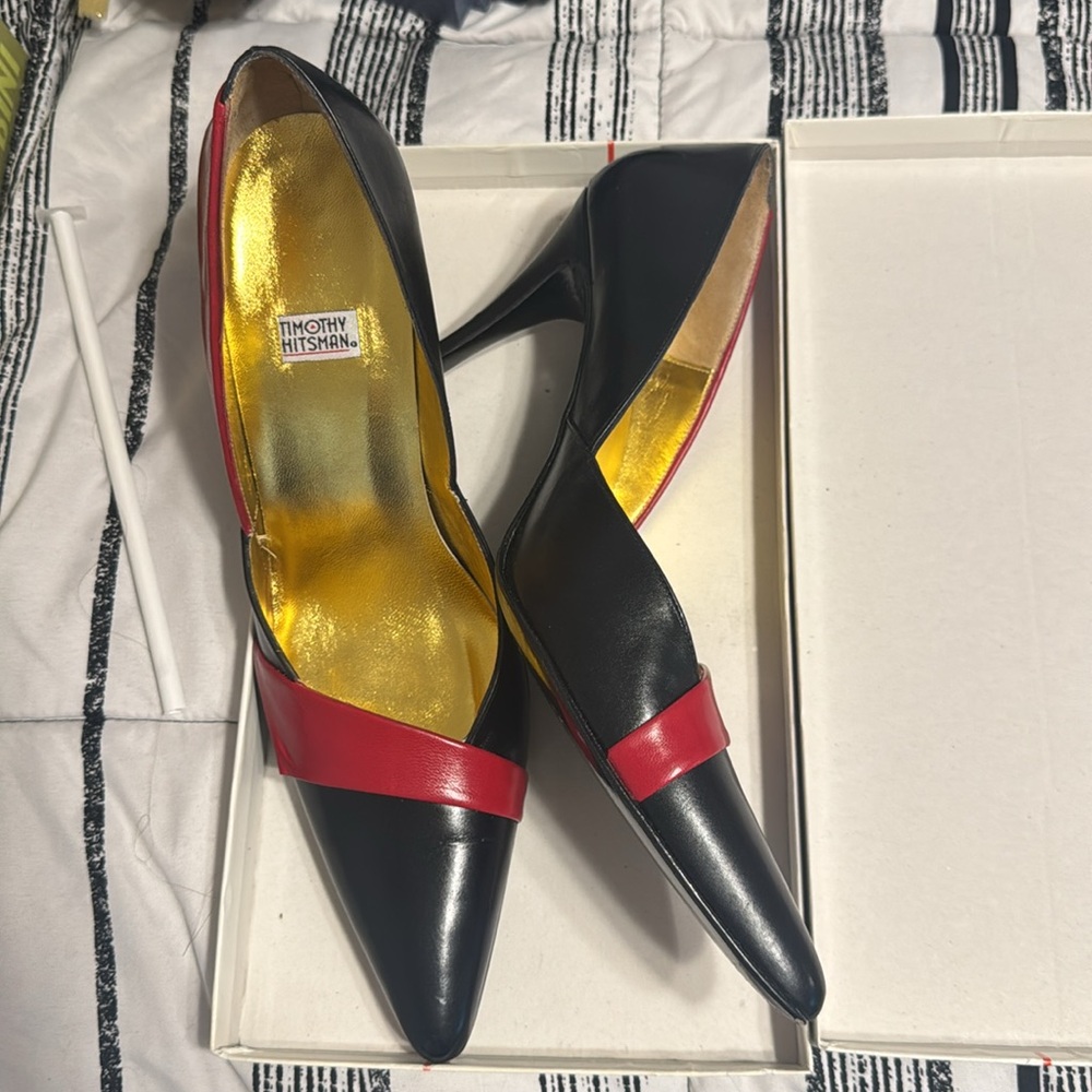 Timothy hitsman black red heels in 10 M